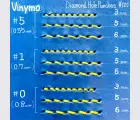 Вощеная нить Vinymo 0,55мм черная №5 (90м)
