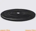 Стропа ПВХ 15*3.5мм черная GH-012