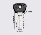 Заготовка ключа YAMAHA (скутер) YAMA29P