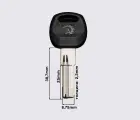 Заготовки ключів SANJIN 25mm, латунь, з пластиковою ручкою