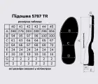 Підошва для взуття TR-5787 кол. чорний 