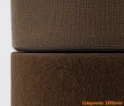 Застежка липучка 100мм коричневая 100% нейлон для обуви рюкзаков сумок одежды