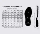 Подошва для обуви Мадонна-12 (Madonna-12), цв. черный