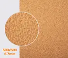 Резина набоечная каучуковая PURE RUBBER, р. 500*500*6.7 мм, цв. бежевый