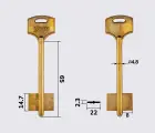ЭЛЬБОР-13 (OSCAR) заготовка ключа
