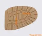 УЦЕНКА - Подмётка резиновая WINTER (Dunlop), р.43/44, карамель