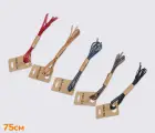 Шнурки (в упаковке) круглые вощеные 2 мм, 75 см.
