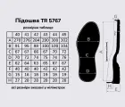Підошва для взуття TR-5767, кол. чорний