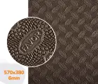 Гума набоєчна FAVOR, р. 570*380*6мм, кол. світло-коричневий (6) light brown