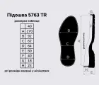 Підошва взуття TR-5763 кол. чорний 40