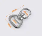 Вертлюг металлический 15мм цв. никель MD-0164