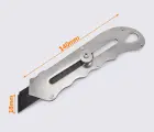 Канцелярский нож усиленный цв. никель 16-1009