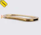 УЦЕНКА - Ручка для сумки золотая 88мм 65-583