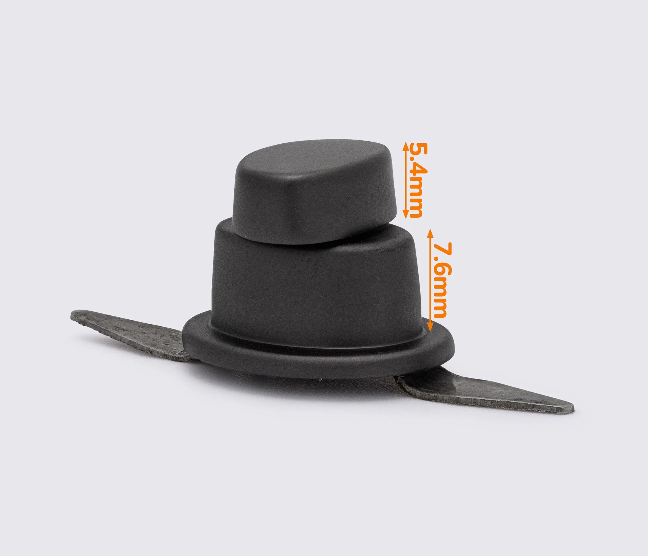 Замок для сумки 26мм цв. графит 77-008
