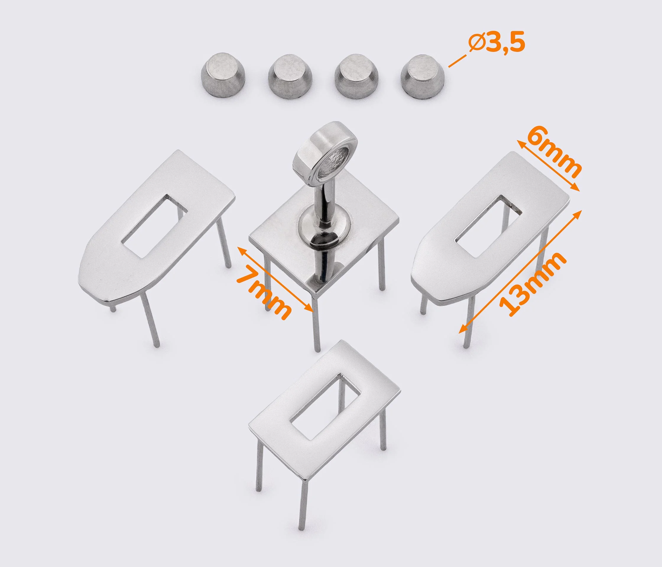 Комплект фурнитуры для сумки Келли 65-513
