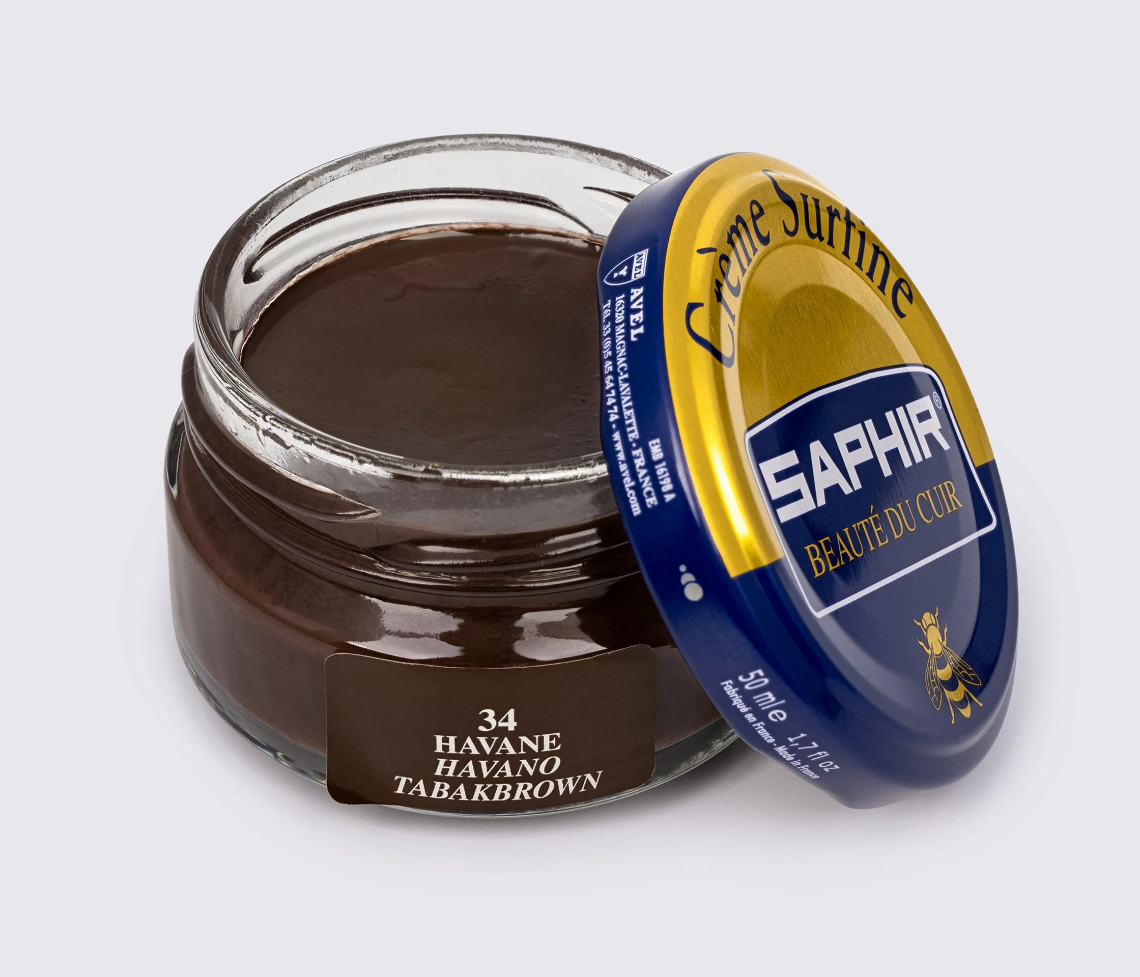 Крем для взуття Saphir Creme Surfine кол. тютюн 34 (0032) (6447