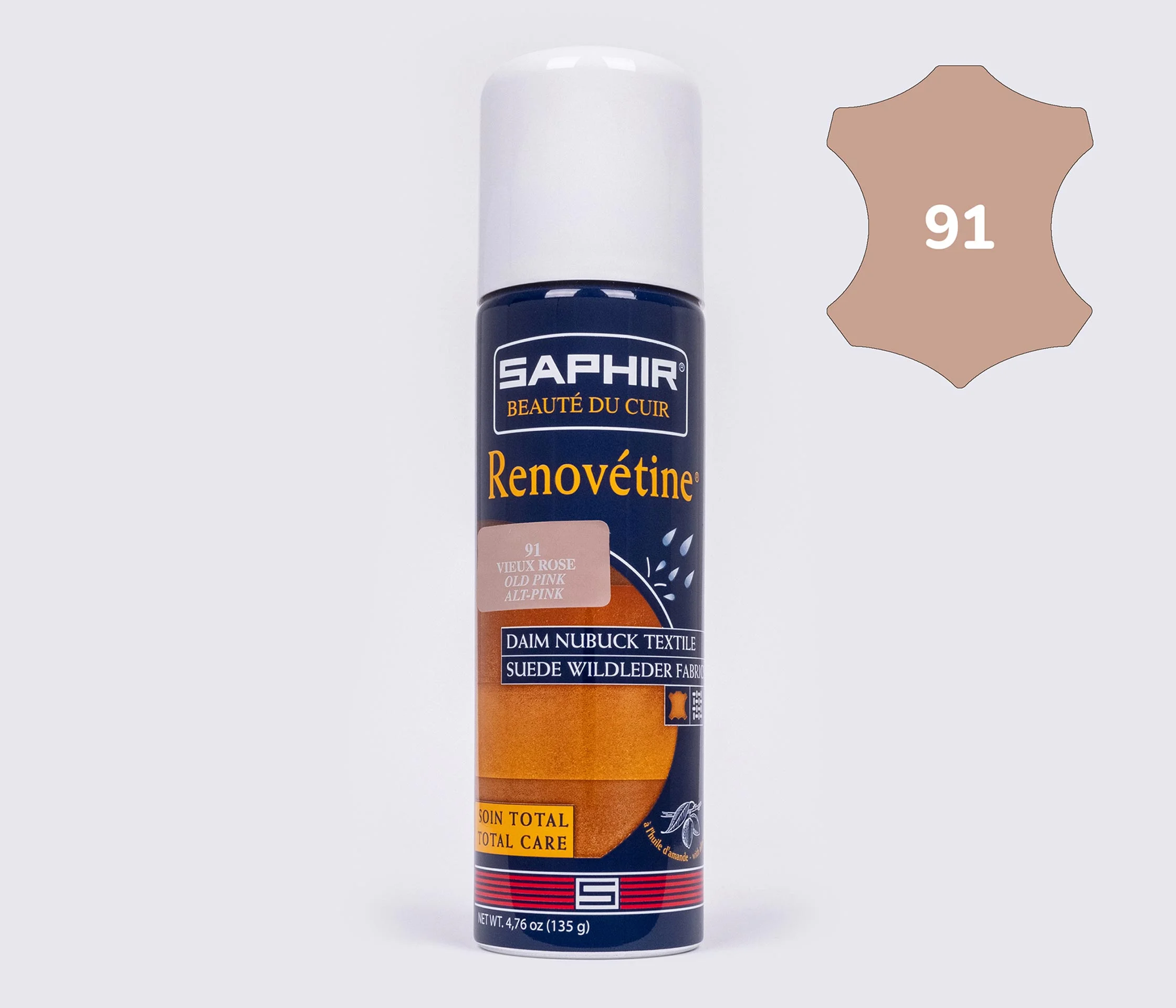 Аерозоль-фарба для замші Saphir Renovetine, 200 мл,(0204)