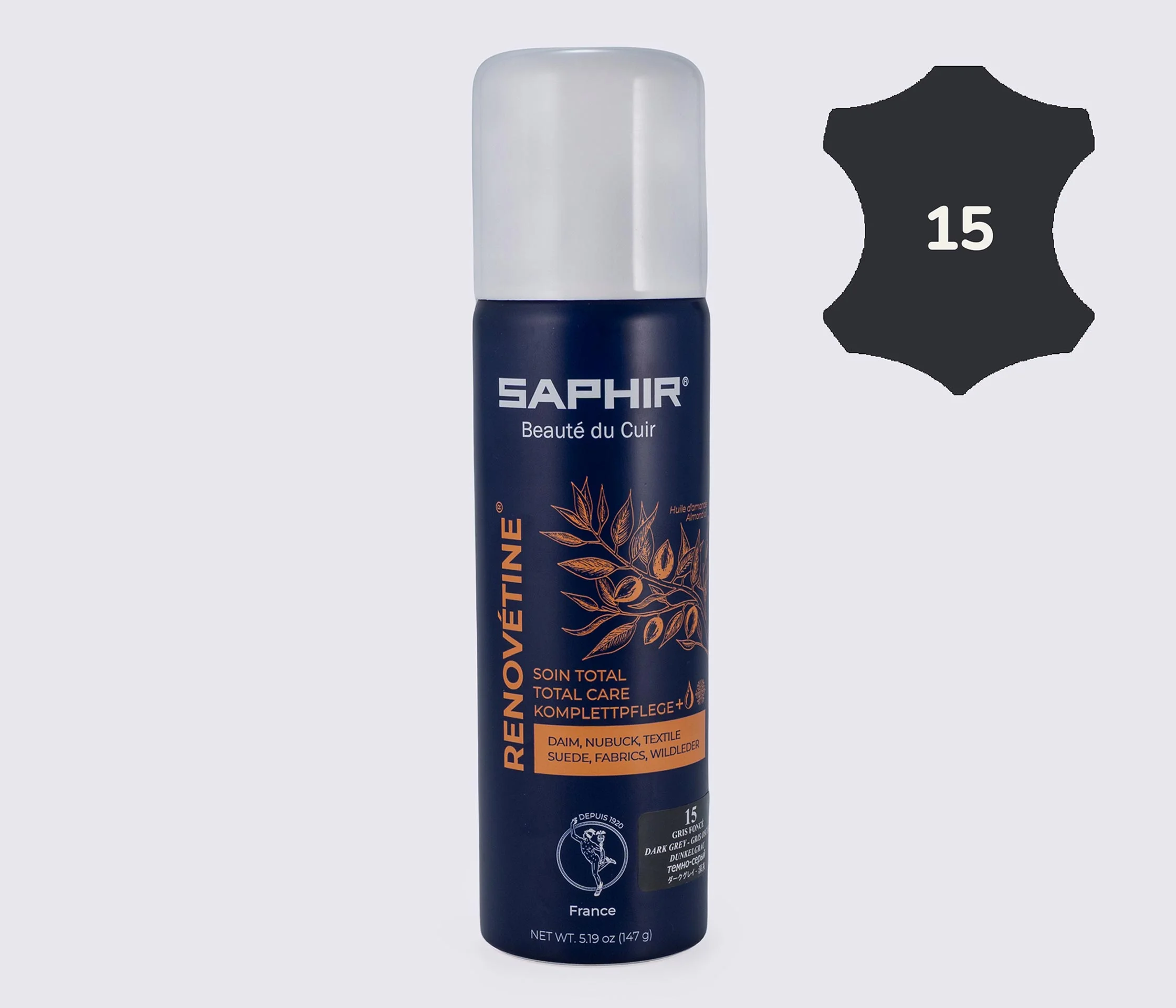 Аерозоль-фарба для замші Saphir Renovetine, 200 мл,(0204)