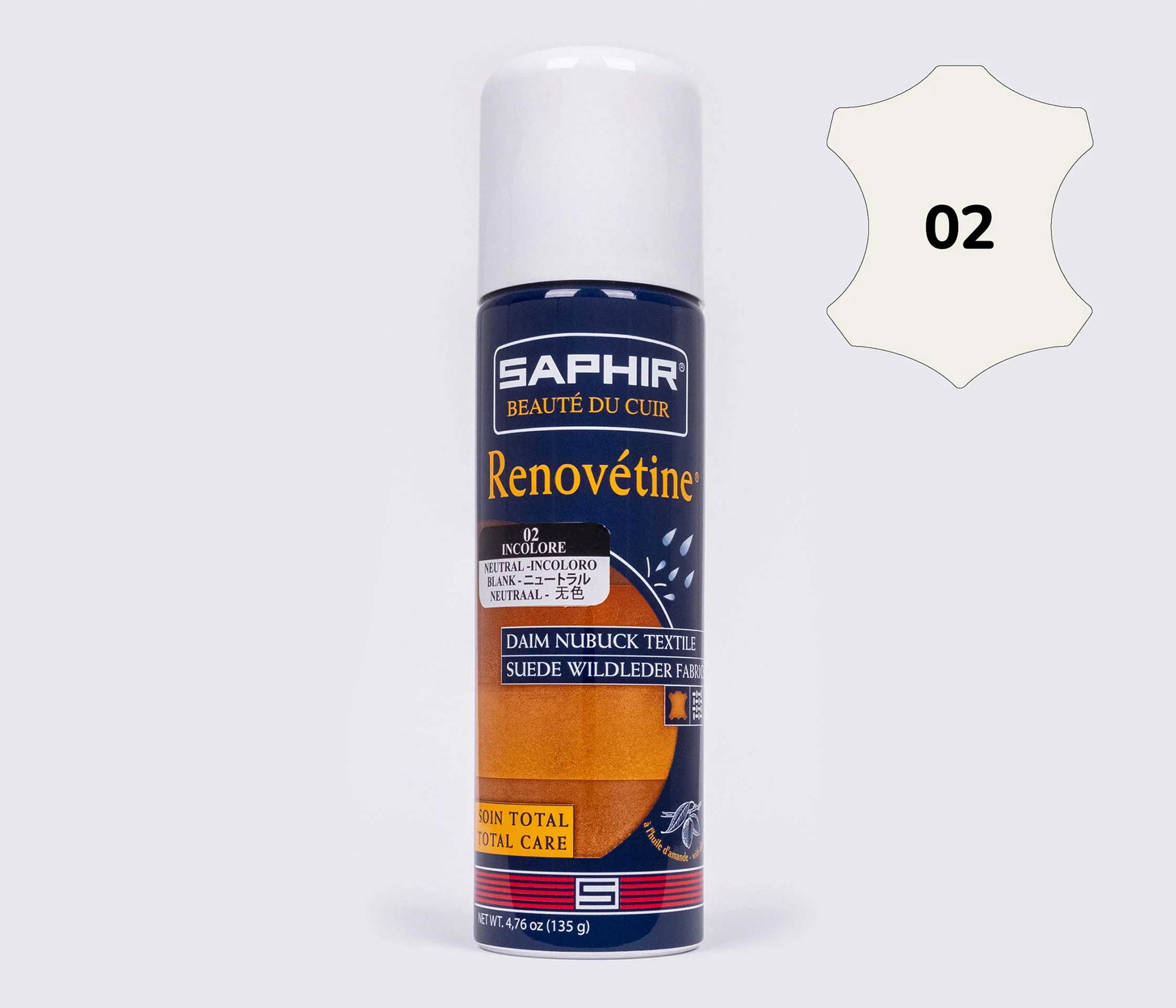 Аерозоль-фарба для замші Saphir Renovetine, 200 мл,(0204)
