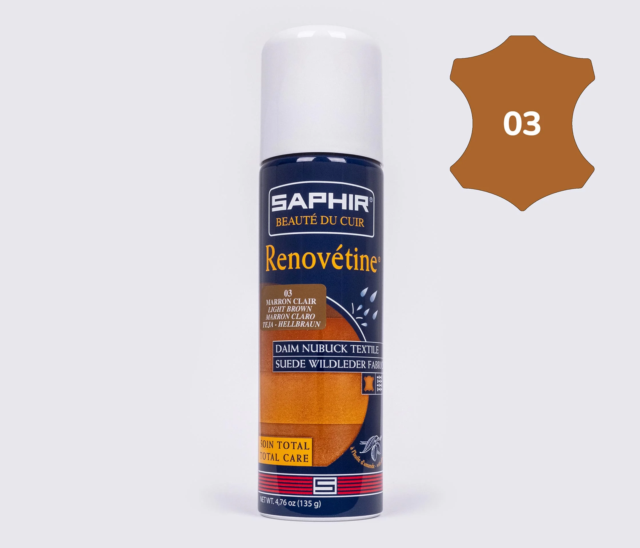 Аерозоль-фарба для замші Saphir Renovetine, 200 мл,(0204)