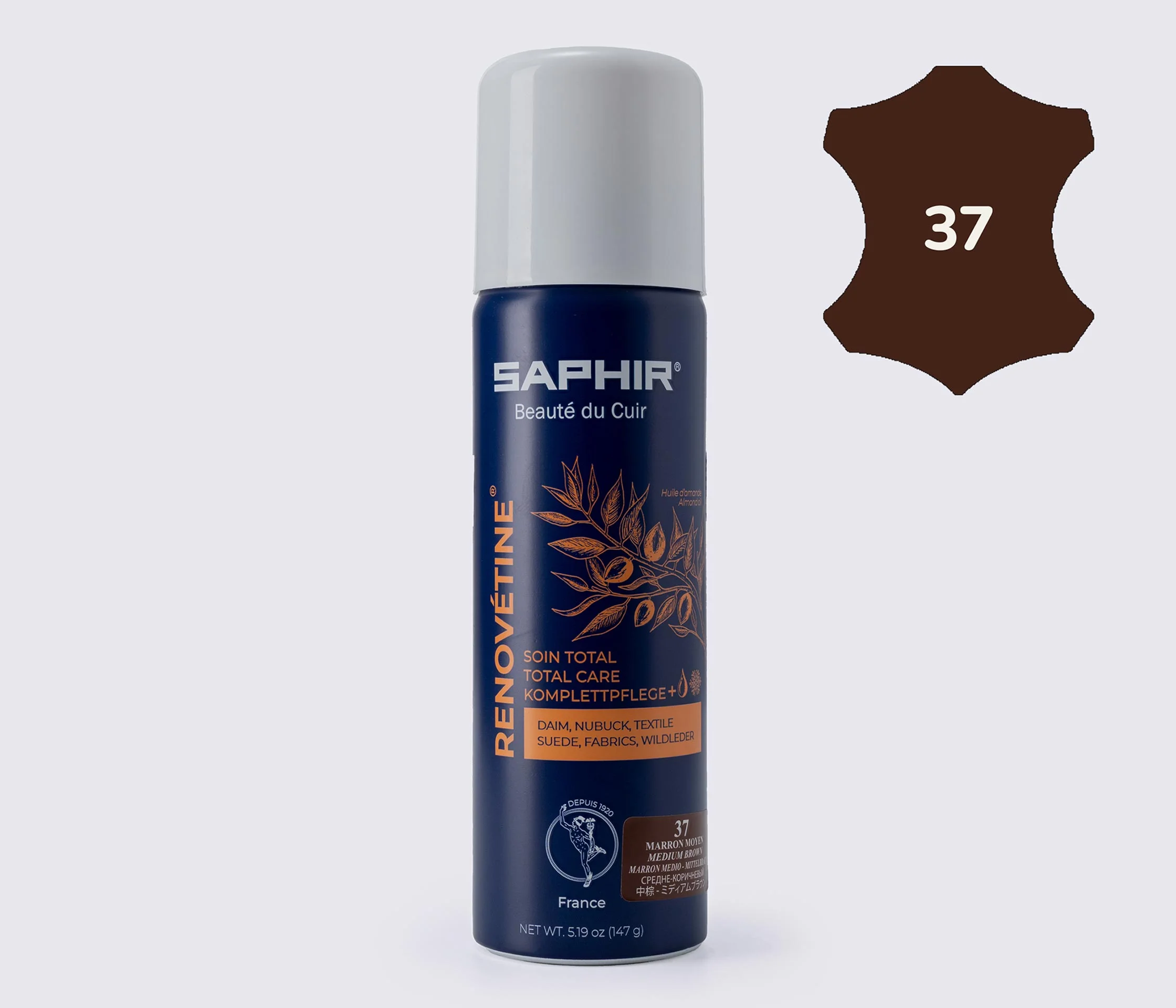 Аерозоль-фарба для замші Saphir Renovetine, 200 мл,(0204)
