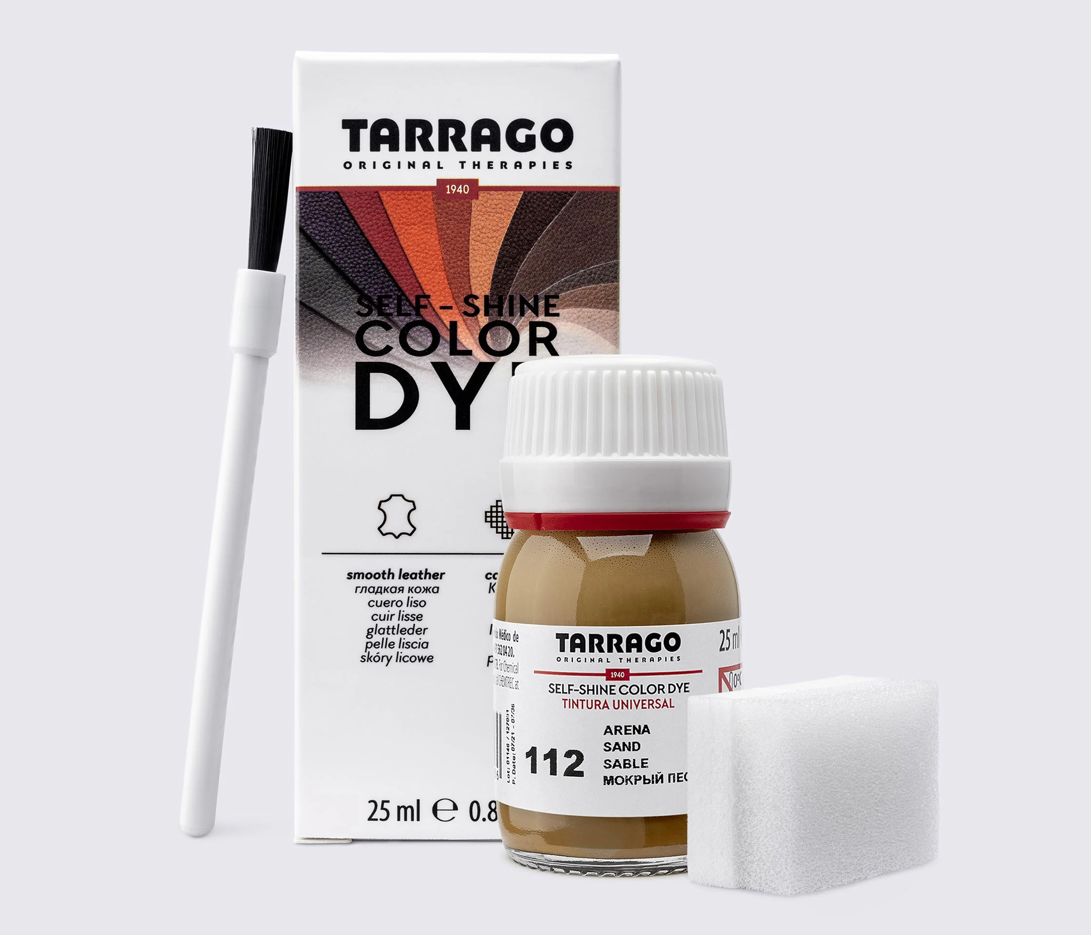 Фарба для шкіри та текстилю Tarrago Color Dye, 25 мл,TDC01