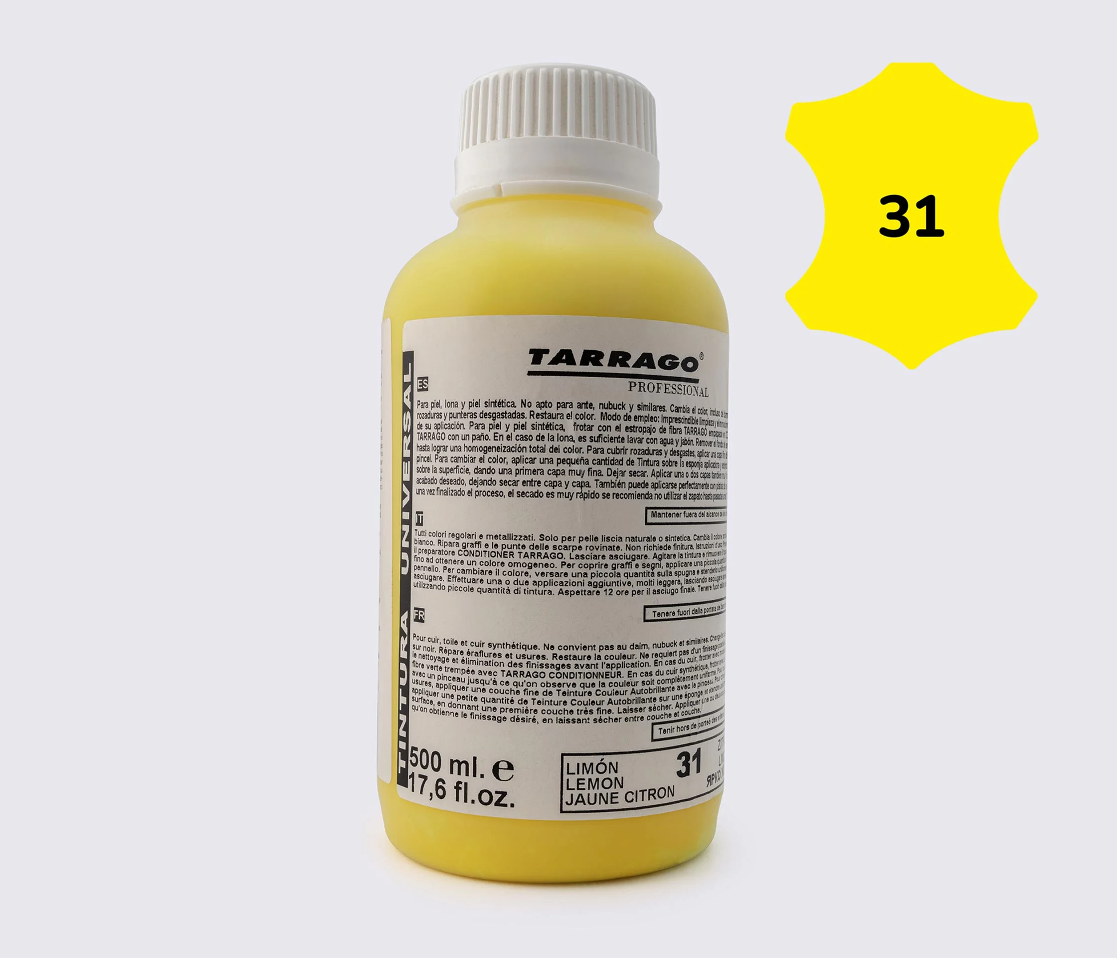 Фарба для гладкої шкіри та текстилю Tarrago Self Color Shine Dye, 500 мл TPP01 