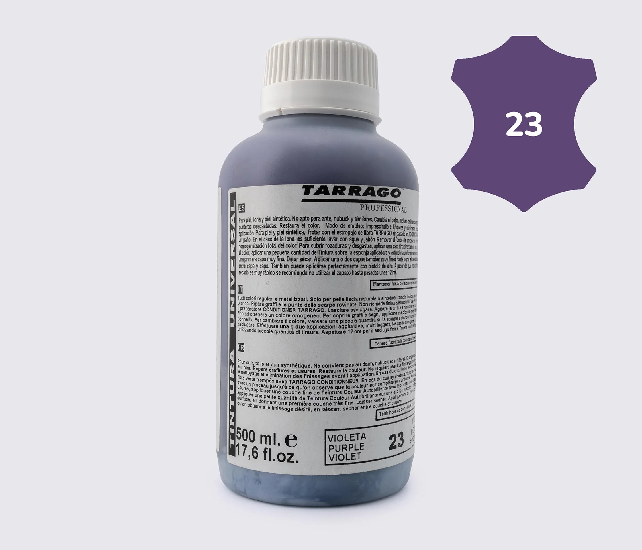 Фарба для гладкої шкіри та текстилю Tarrago Self Color Shine Dye, 500 мл TPP01 