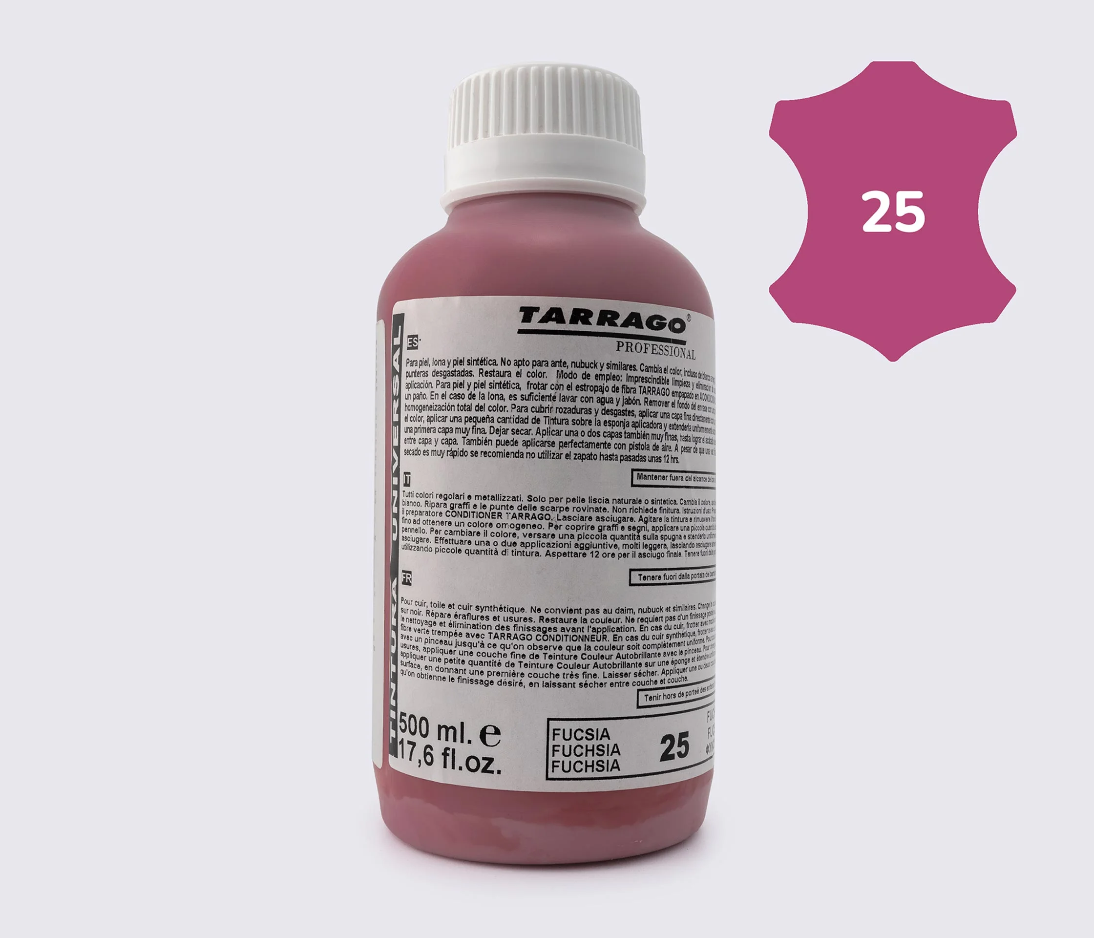 Фарба для гладкої шкіри та текстилю Tarrago Self Color Shine Dye, 500 мл TPP01 