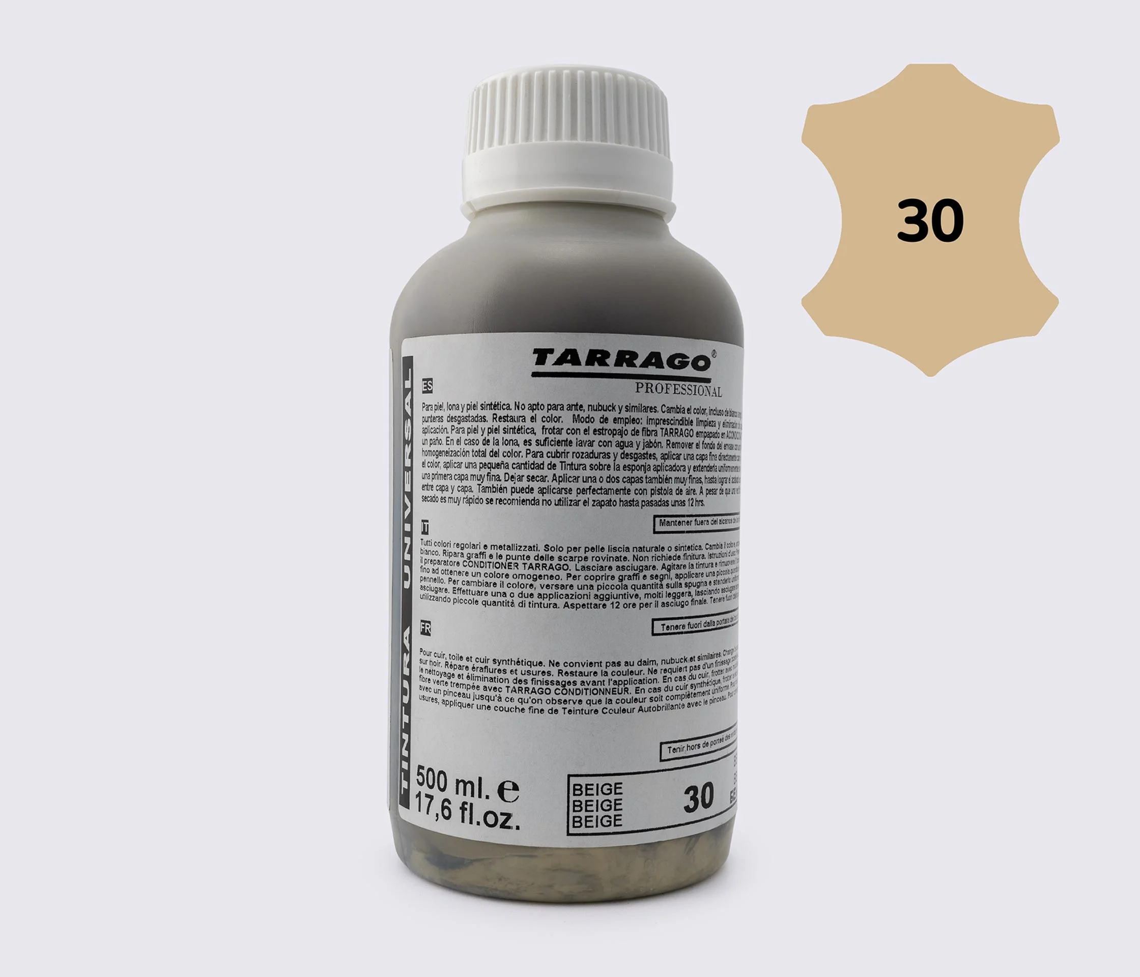 Фарба для гладкої шкіри та текстилю Tarrago Self Color Shine Dye, 500 мл TPP01 