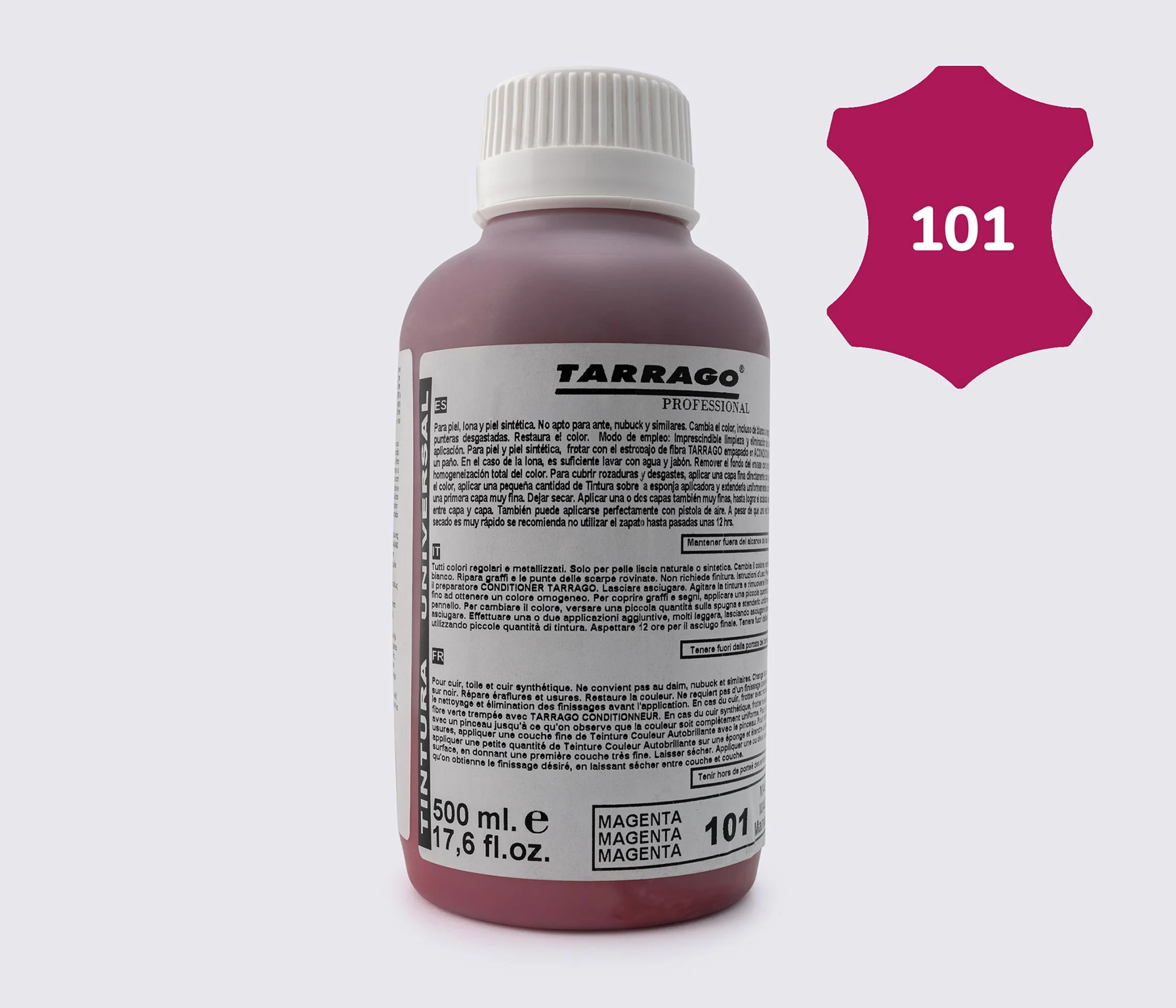 Фарба для гладкої шкіри та текстилю Tarrago Self Color Shine Dye, 500 мл TPP01 
