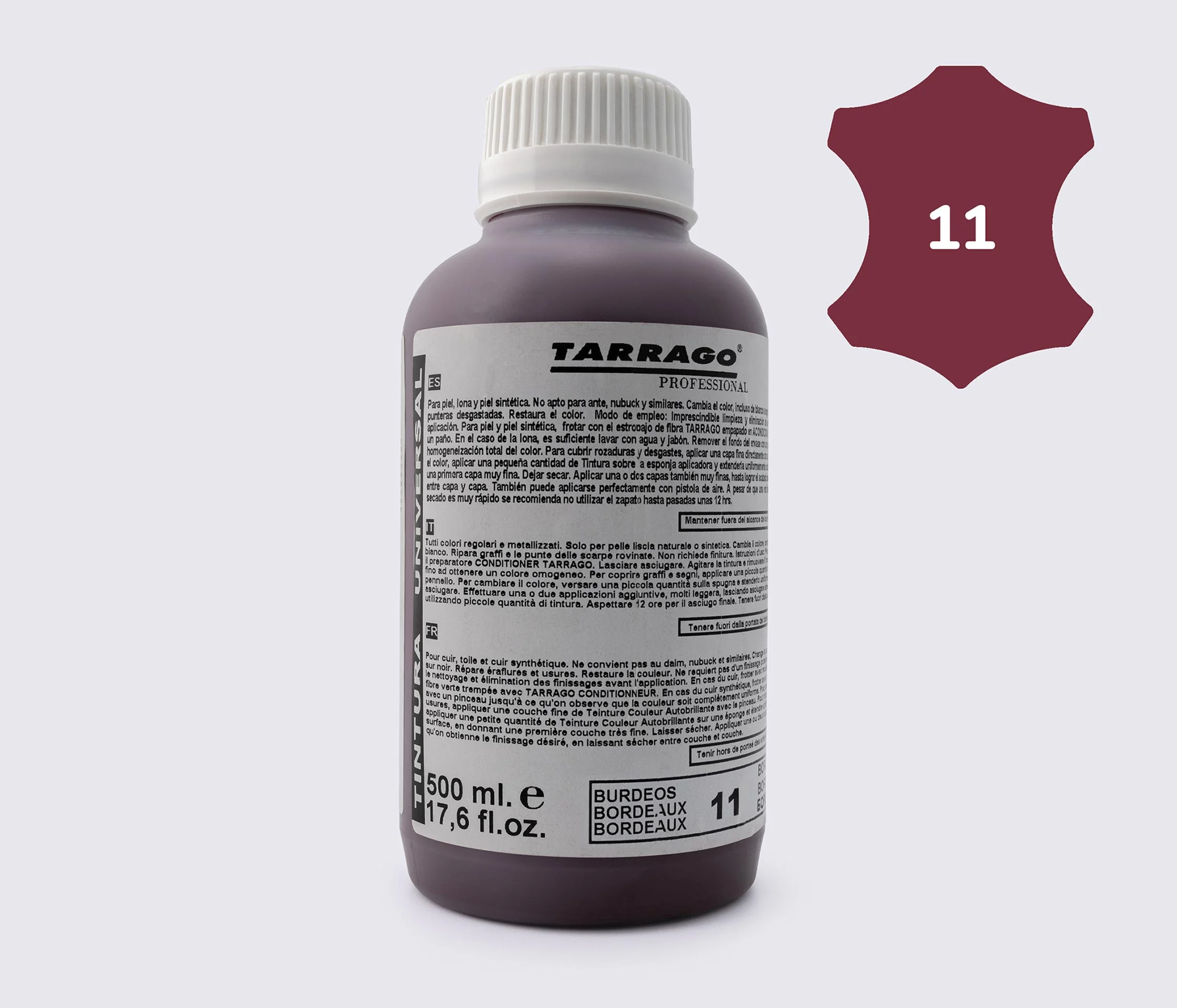 Фарба для гладкої шкіри та текстилю Tarrago Self Color Shine Dye, 500 мл TPP01 