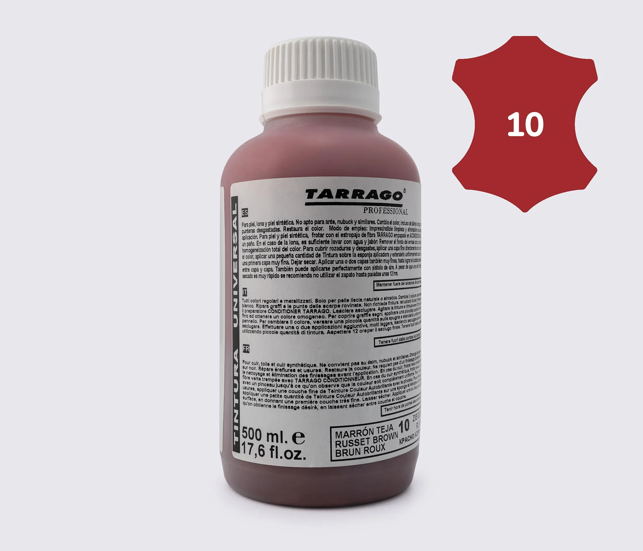 Фарба для гладкої шкіри та текстилю Tarrago Self Color Shine Dye, 500 мл TPP01 