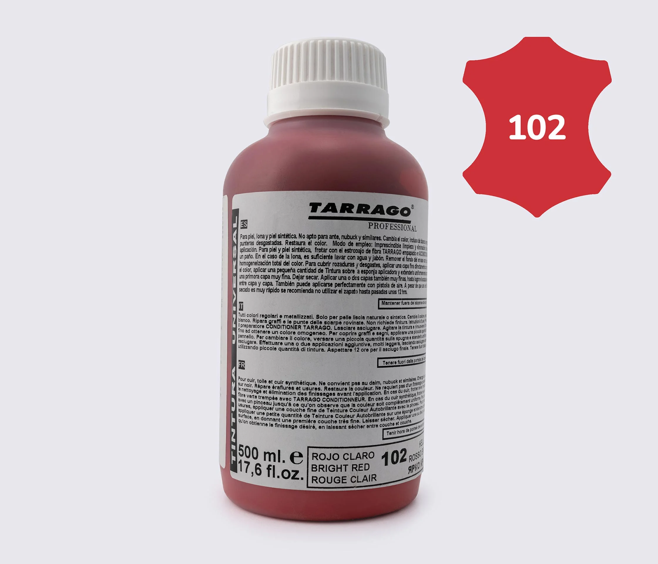 Фарба для гладкої шкіри та текстилю Tarrago Self Color Shine Dye, 500 мл TPP01 