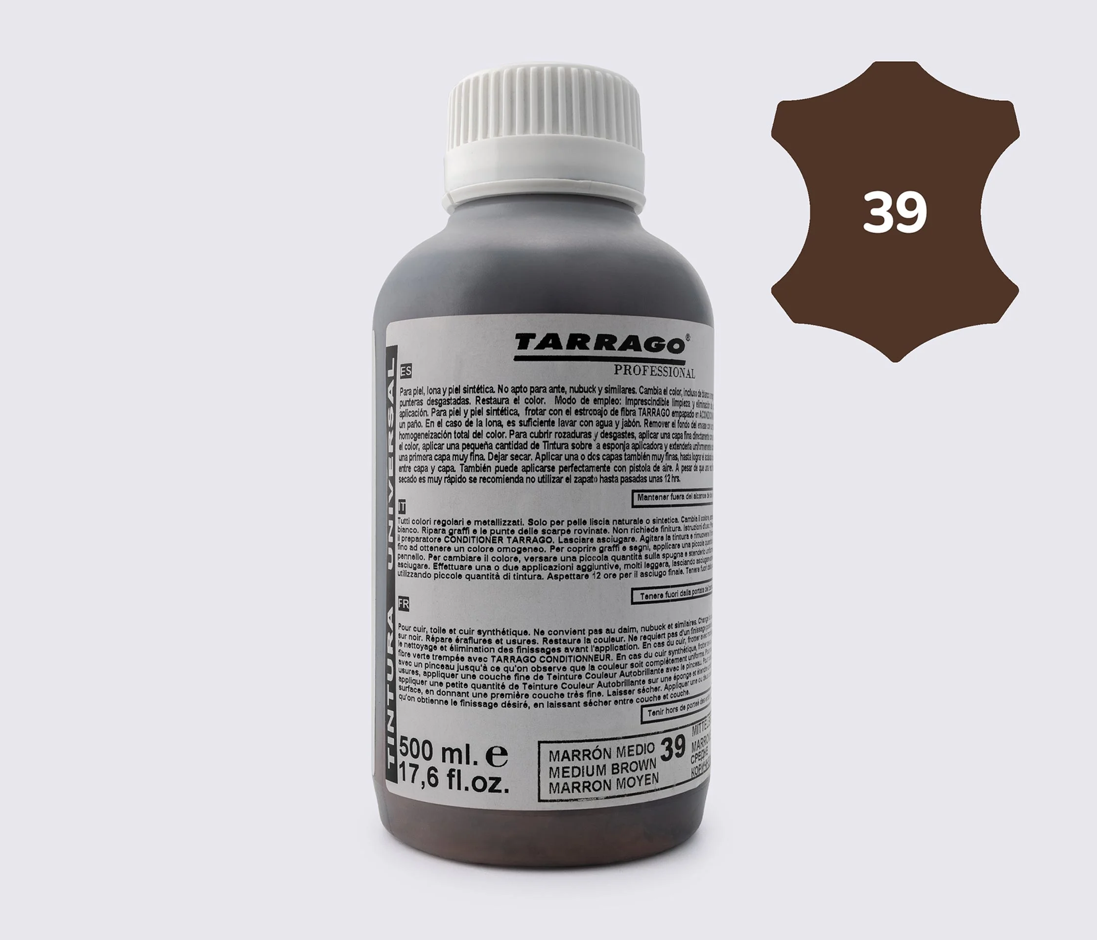 Фарба для гладкої шкіри та текстилю Tarrago Self Color Shine Dye, 500 мл TPP01 