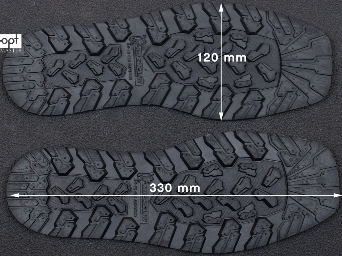 След подошвы обуви 8мм XA012 DEFENCE MICHELIN (Франция), р.45-46, цв. черный (black)