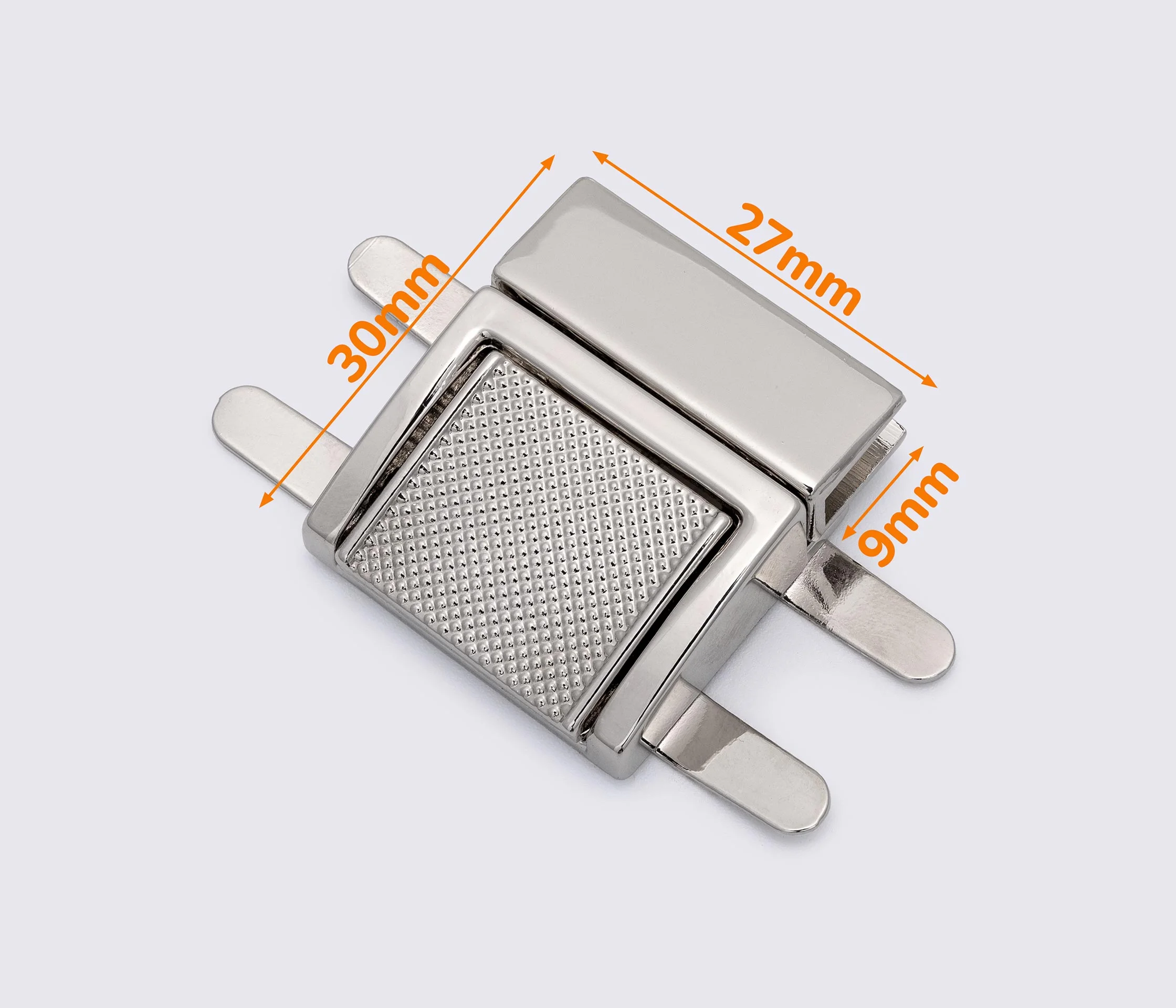 Замок для сумки 27*30мм 65-128