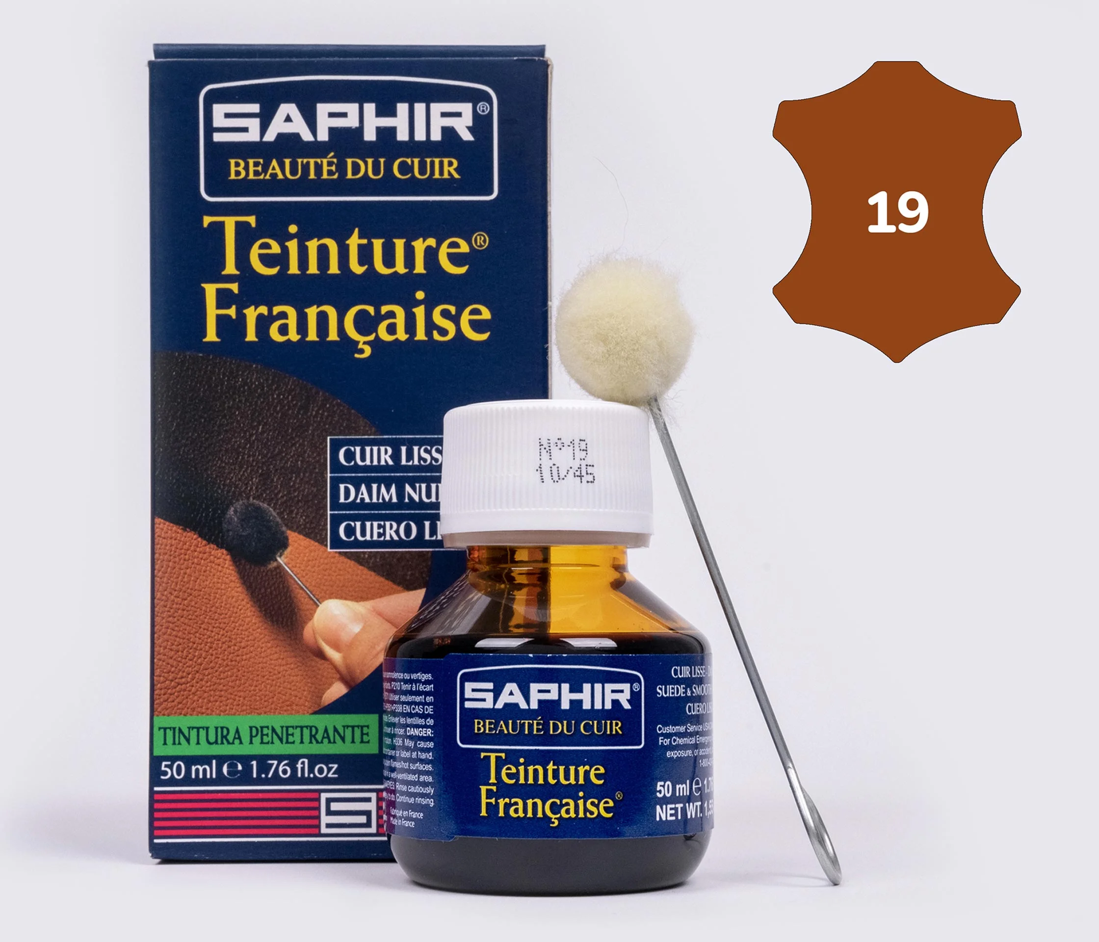 Краска  для открытых типов кож Saphir Teinture Francaise, 50 мл,(0812)