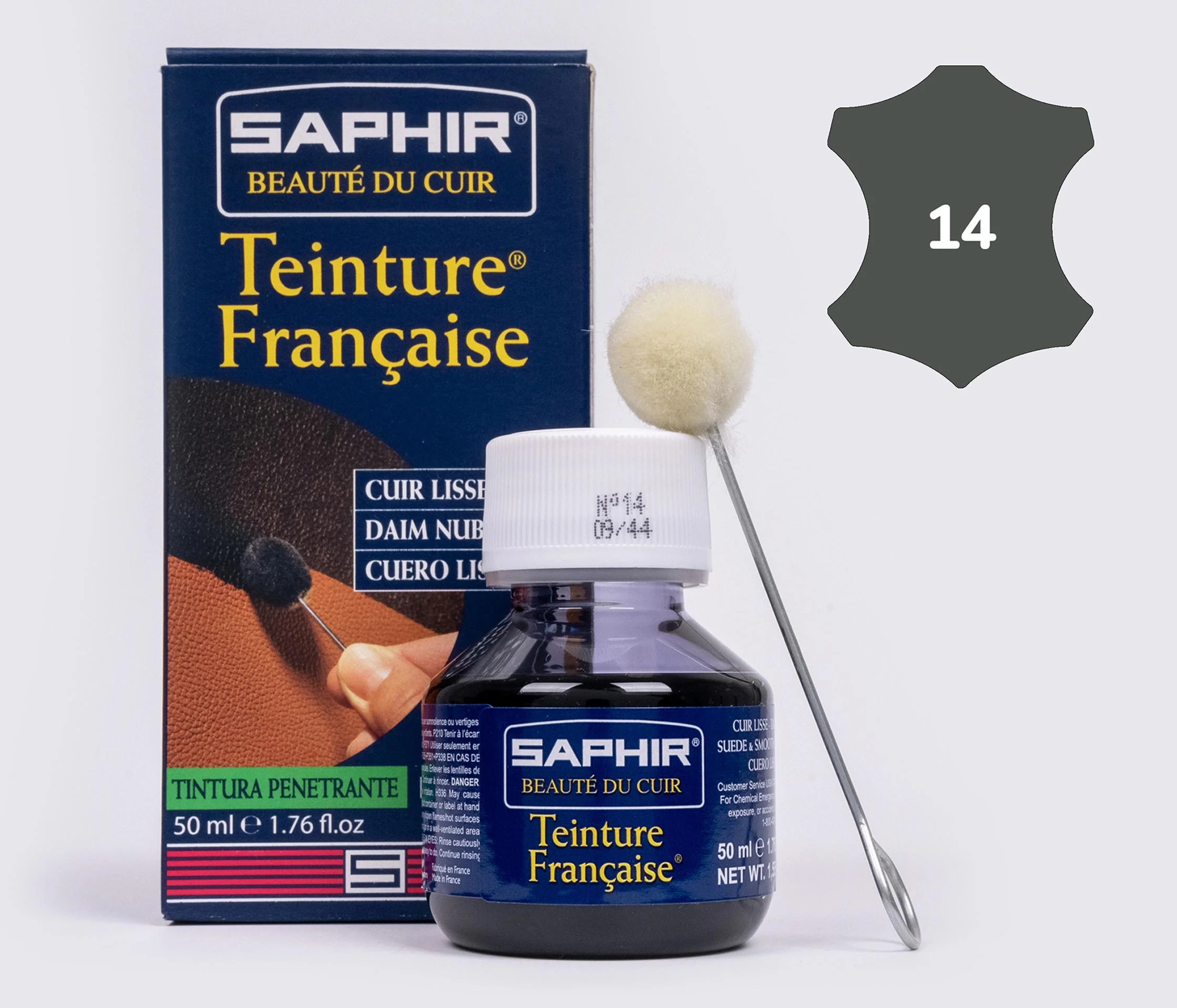 Краска  для открытых типов кож Saphir Teinture Francaise, 50 мл,(0812)