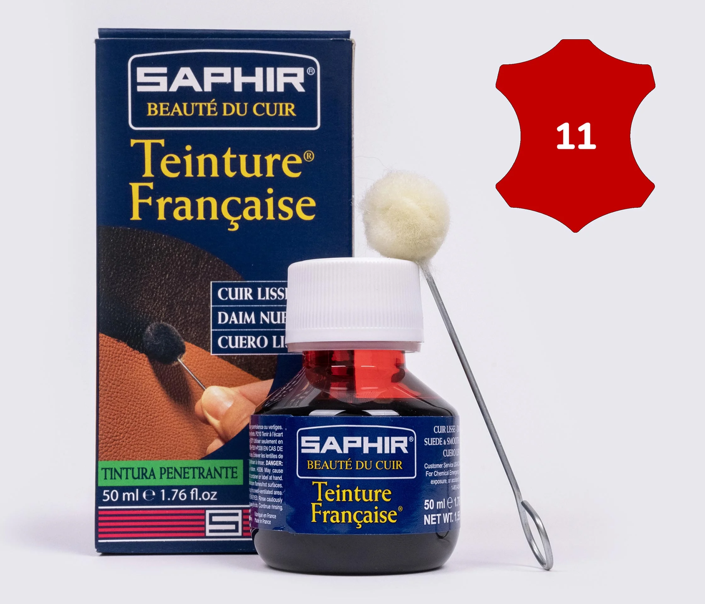 Краска  для открытых типов кож Saphir Teinture Francaise, 50 мл,(0812)