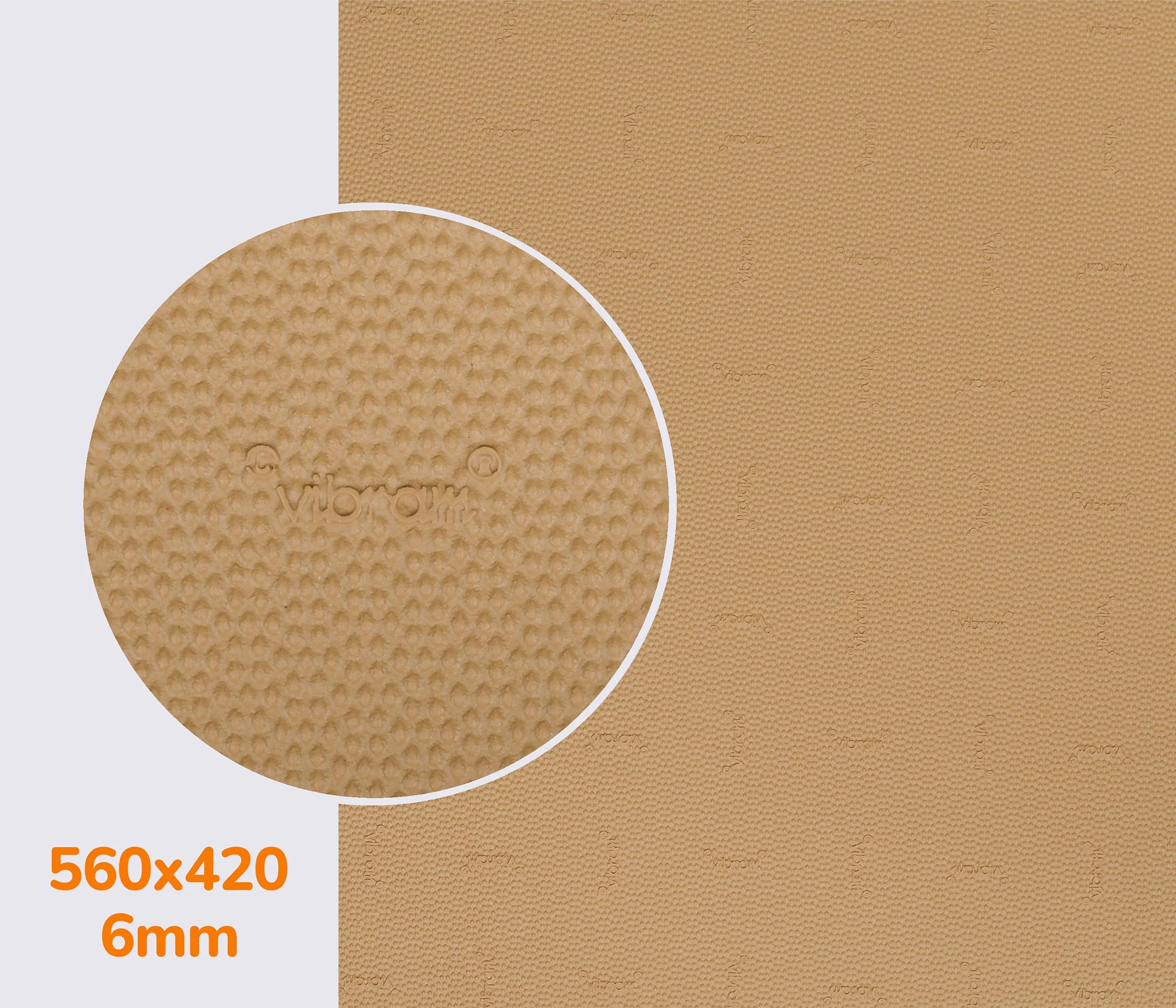 DUPLA (7279), цв. бежевый OAK (14), т.6мм резина набоечная Vibram