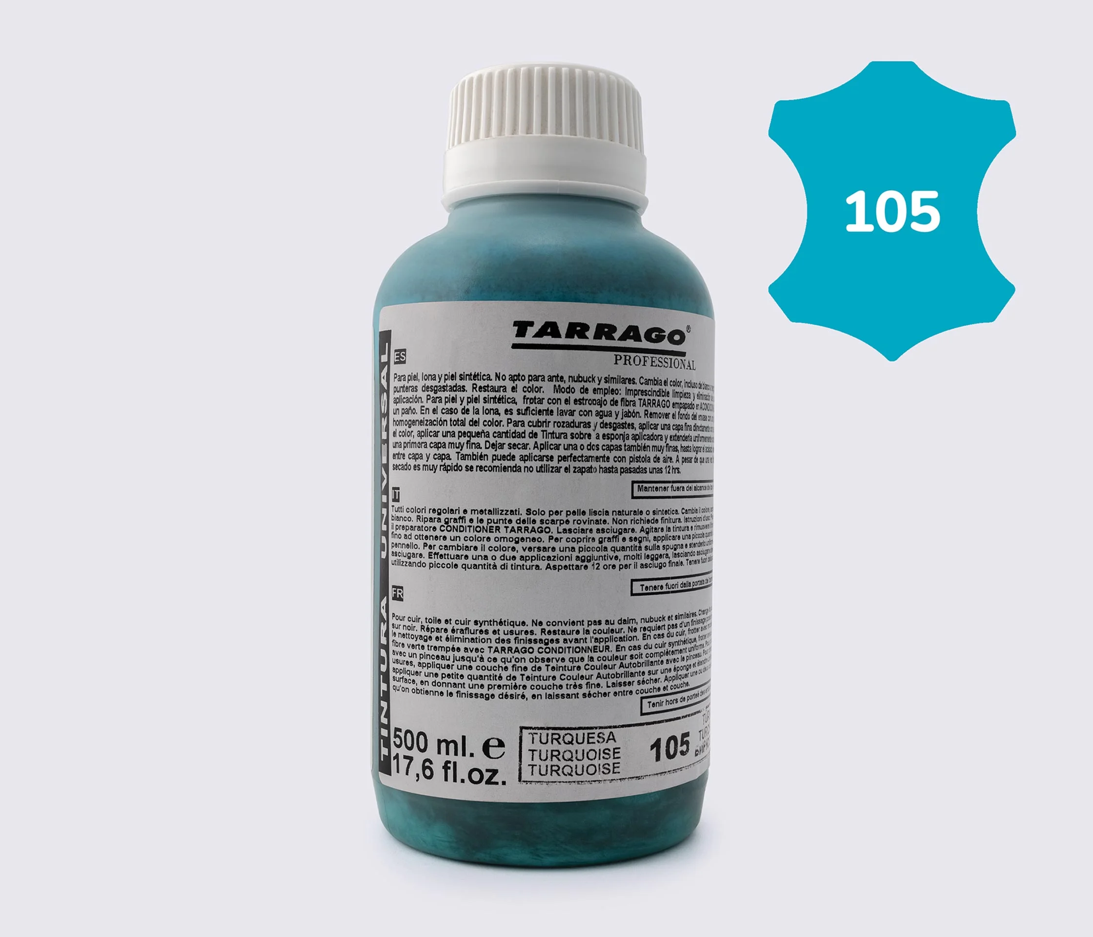 Фарба для гладкої шкіри та текстилю Tarrago Self Color Shine Dye, 500 мл TPP01 