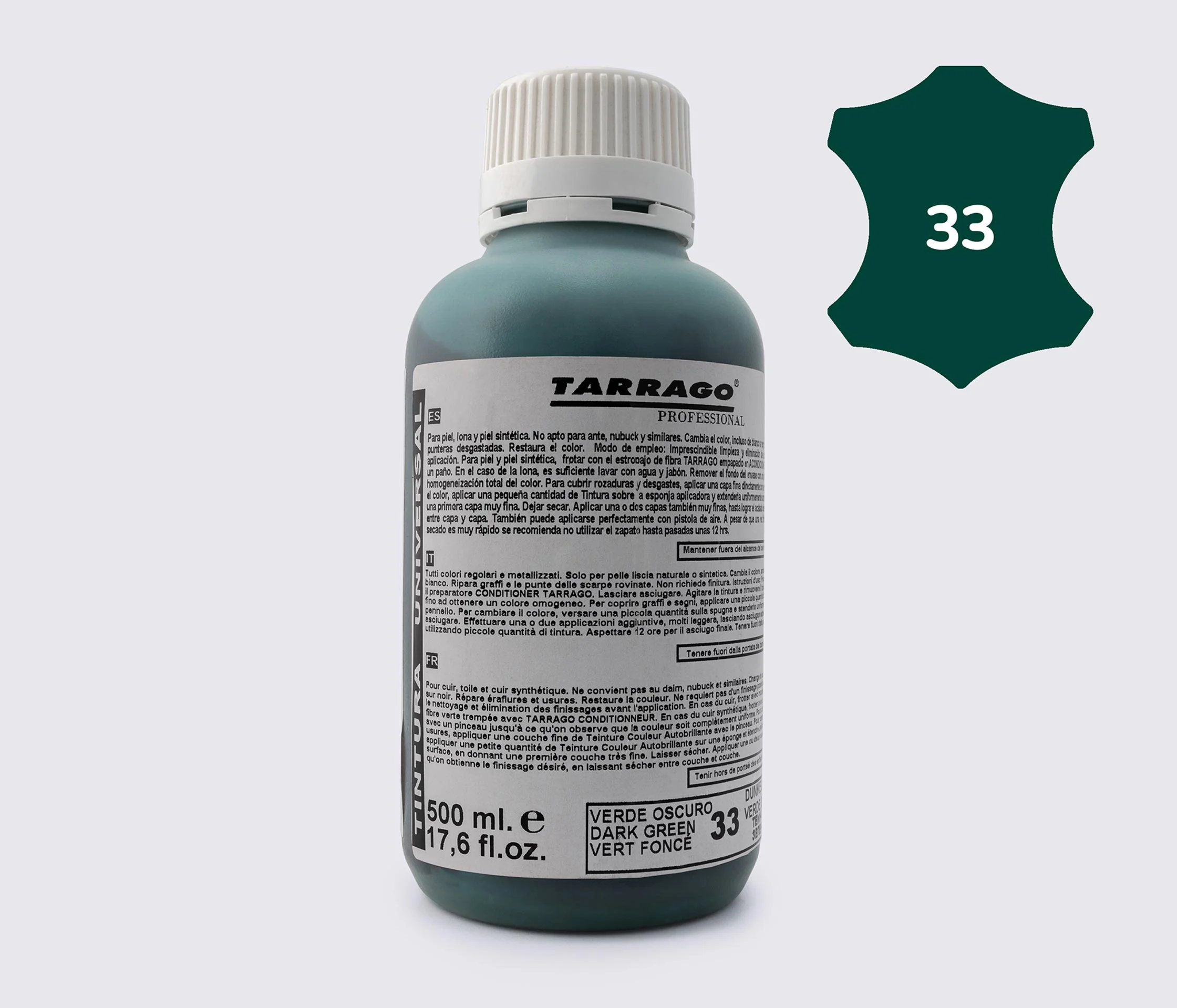 Фарба для гладкої шкіри та текстилю Tarrago Self Color Shine Dye, 500 мл TPP01 