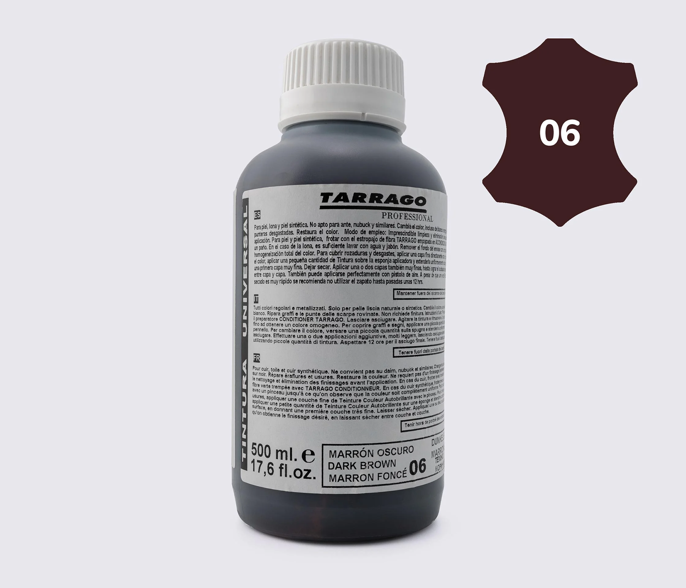 Фарба для гладкої шкіри та текстилю Tarrago Self Color Shine Dye, 500 мл TPP01 