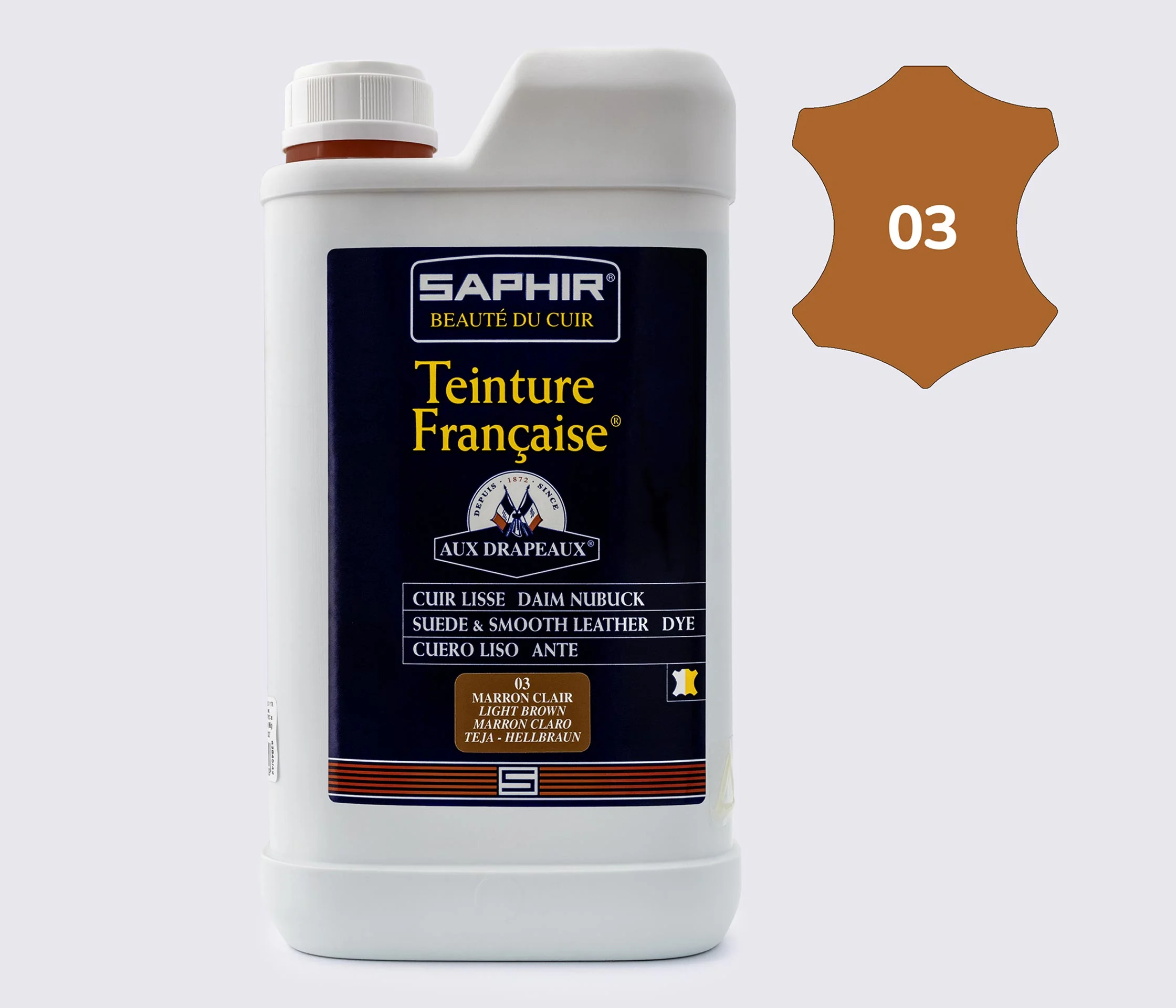 Фарба для відкритих типів шкір Saphir Teinture Francaise, 1000 мл (0816)