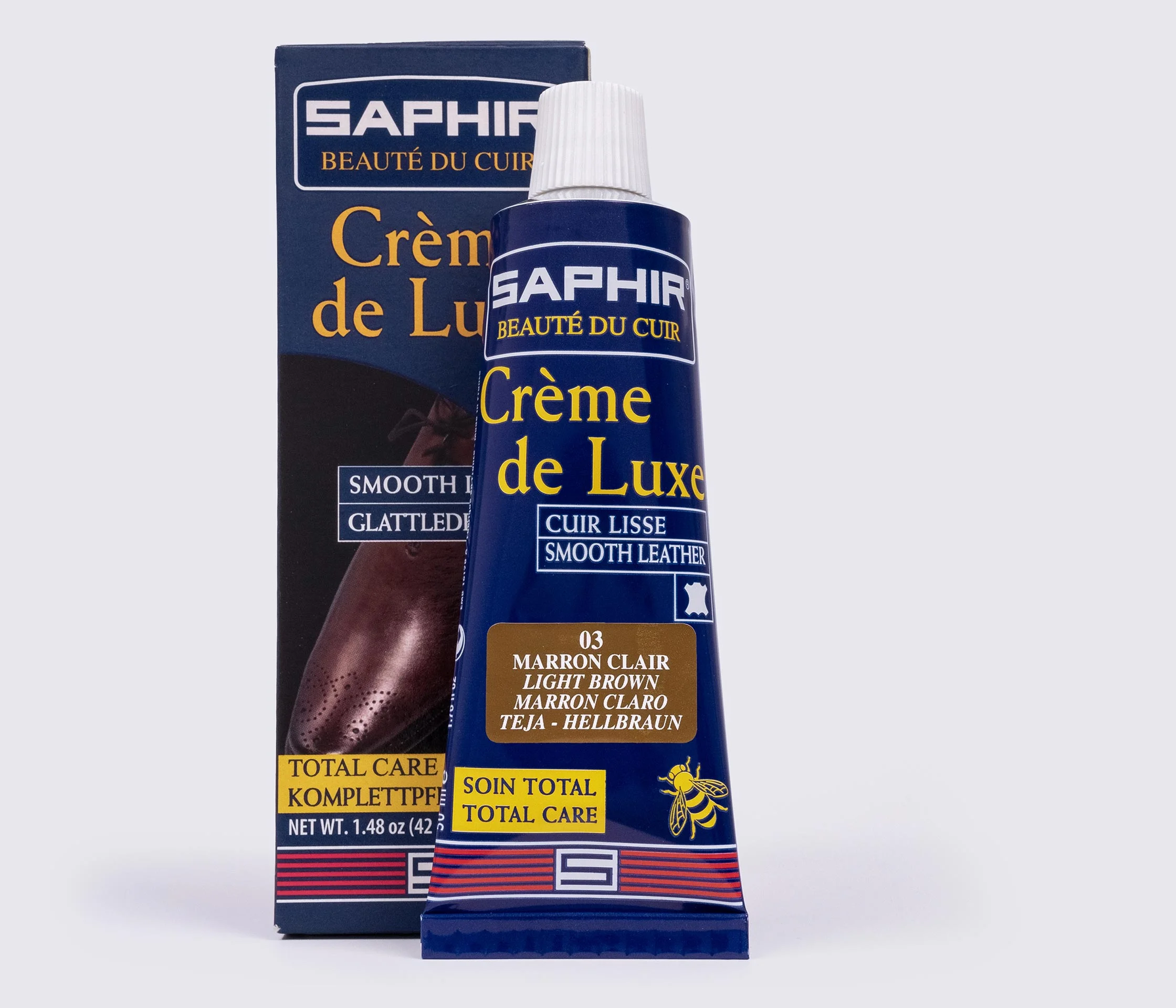 Водоотталкивающий крем для обуви Saphir Creme De Luxe 1789 50 мл, (0012)