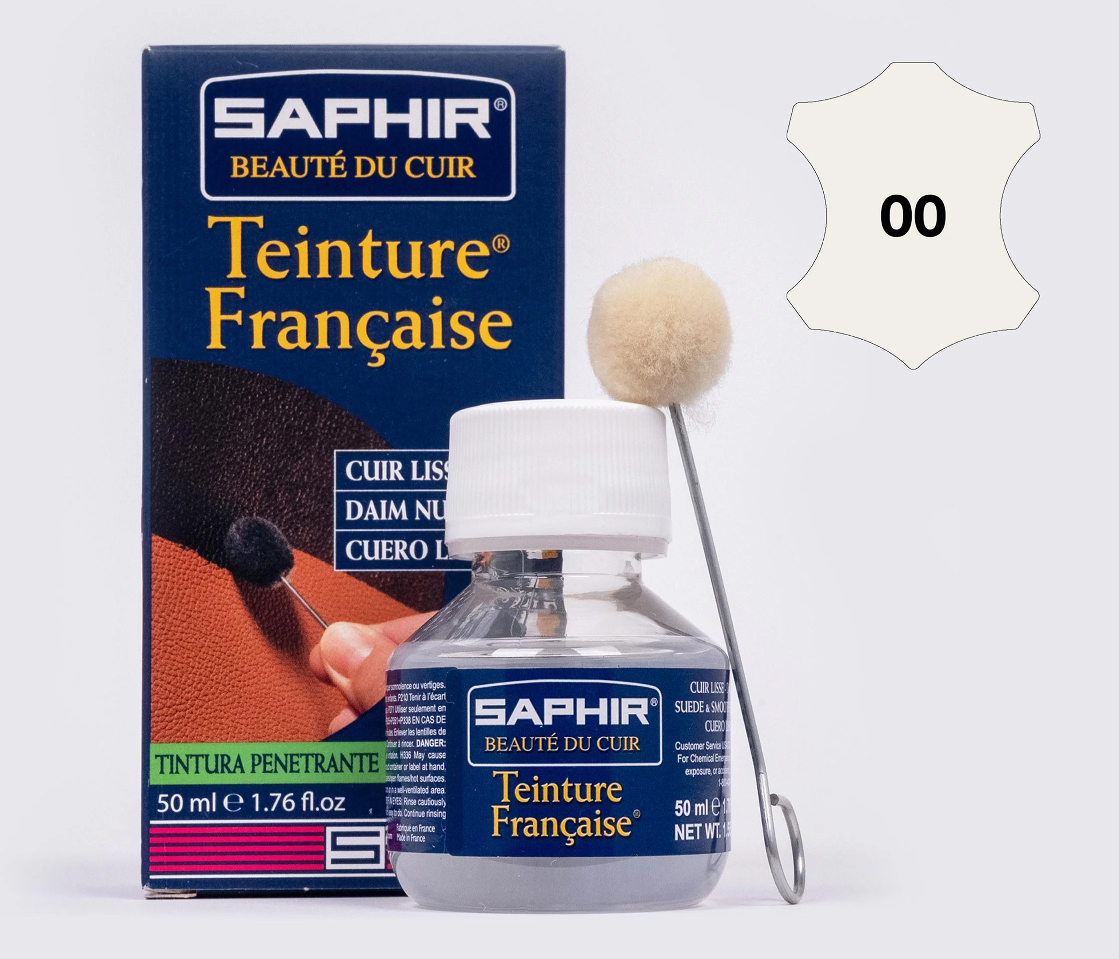 Краска  для открытых типов кож Saphir Teinture Francaise, 50 мл,(0812)