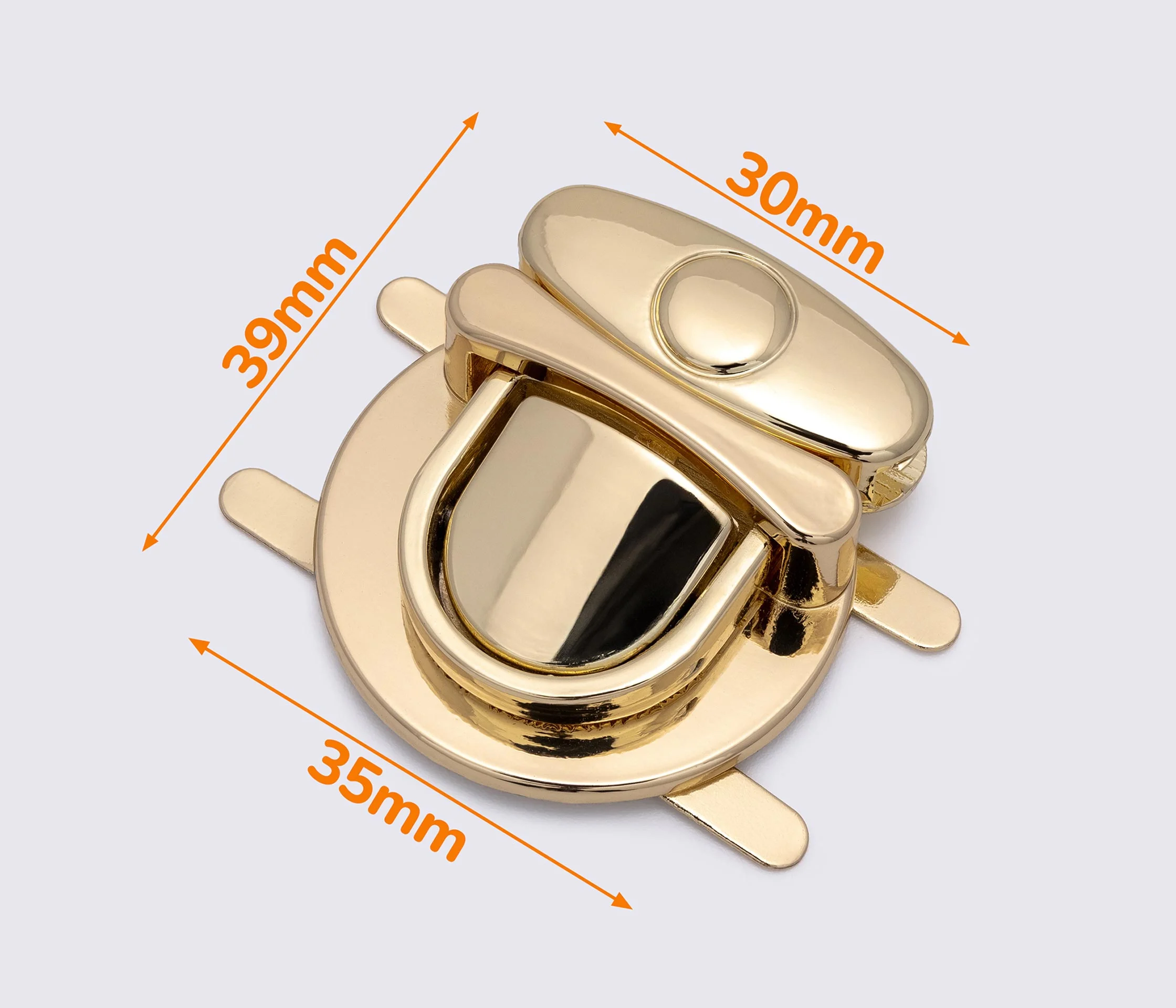 Замок для сумки 36*39мм 65-003