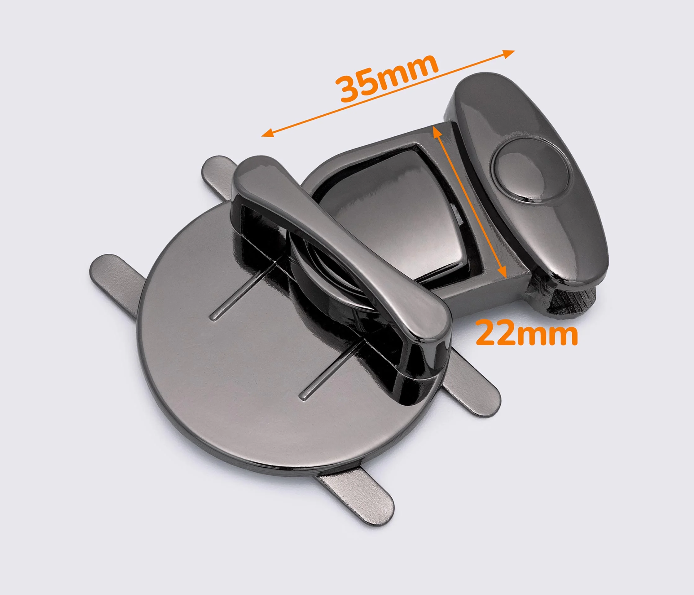 Замок для сумки 36*39мм 65-003