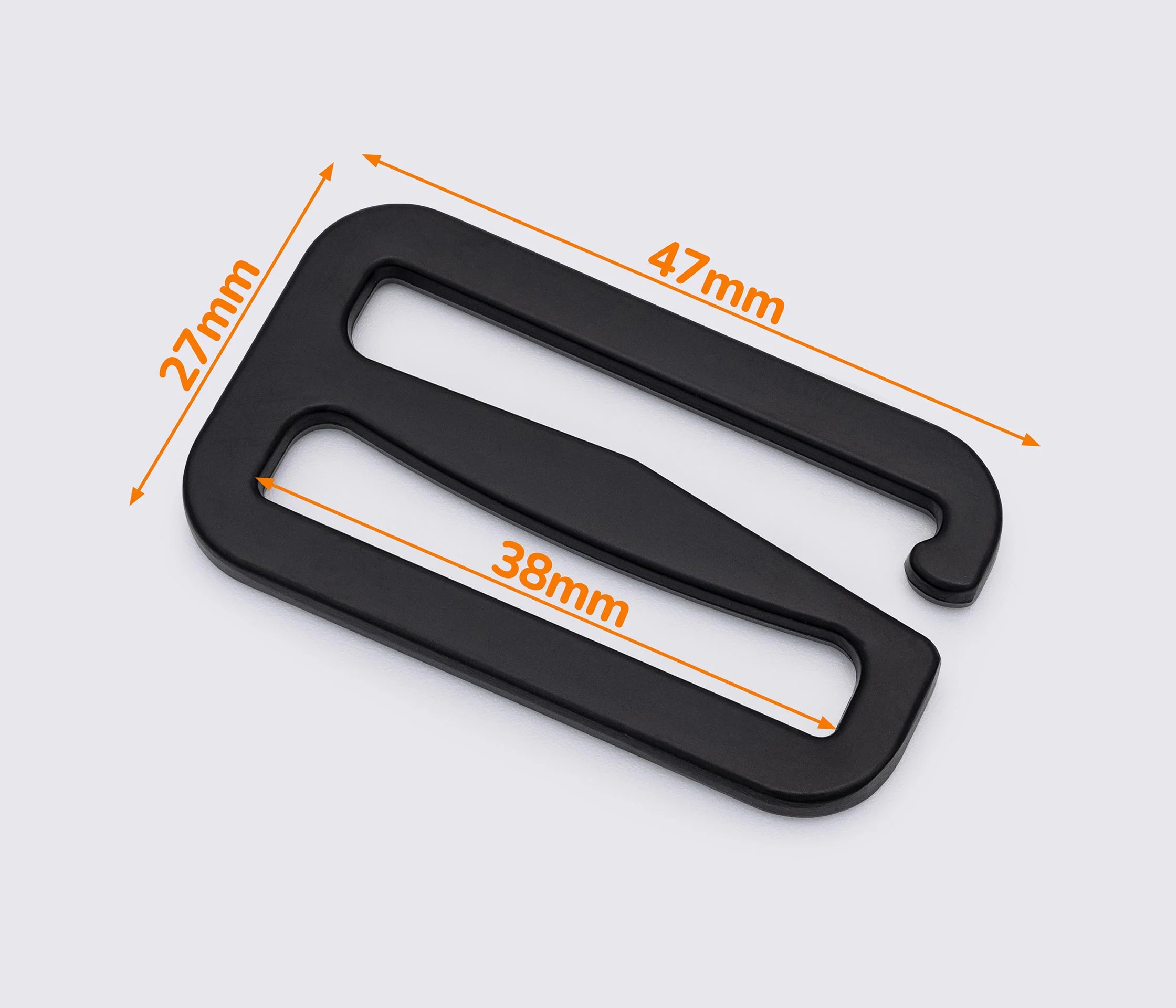 Пряжка гачок G-HOOK чорний (65-619)
